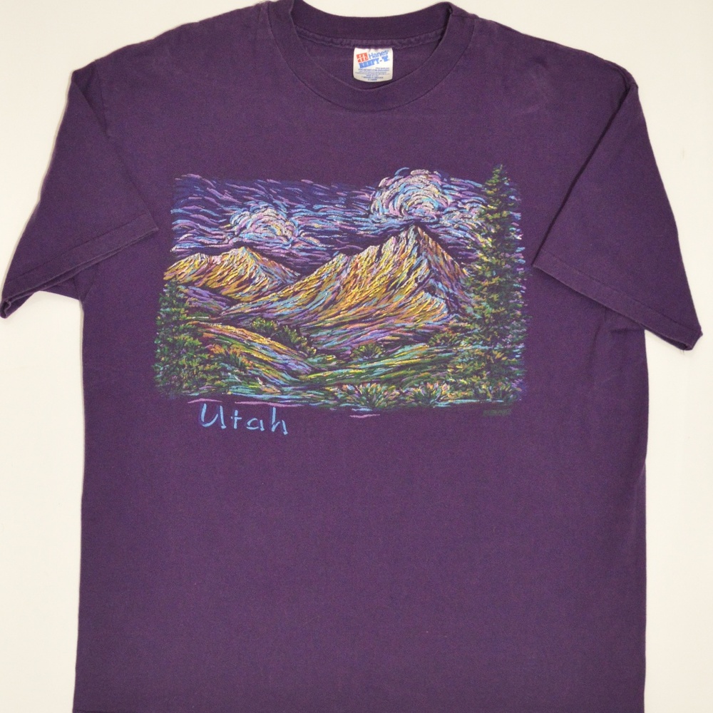 Vintage 1995 Utah Picasso Style Tourist Shirt